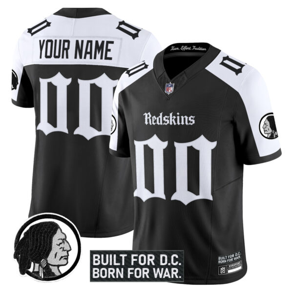 Washington Redskins 'Gothic Capital Edition' Vapor Limited Custom Jersey V2 - All Stitched - Image 3