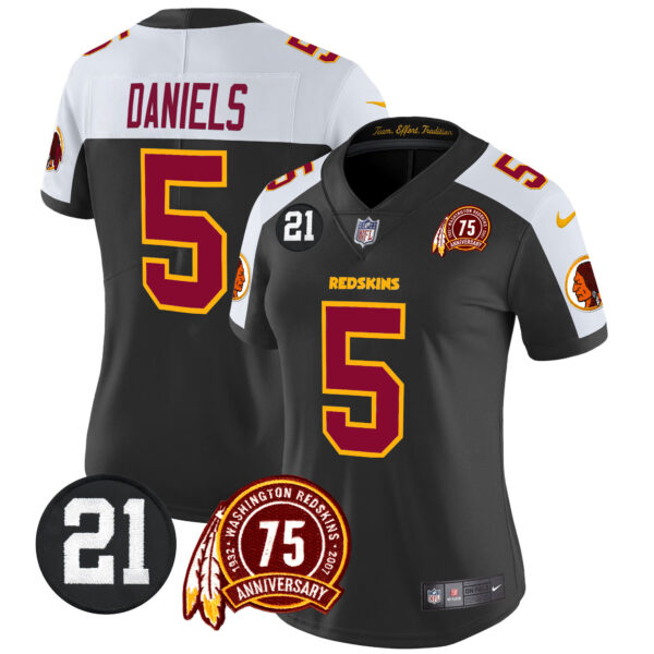 Women's Washington Redskins 75th & Sean Taylor Patch Vapor Limited Jersey V2 - All Stitched - Image 33