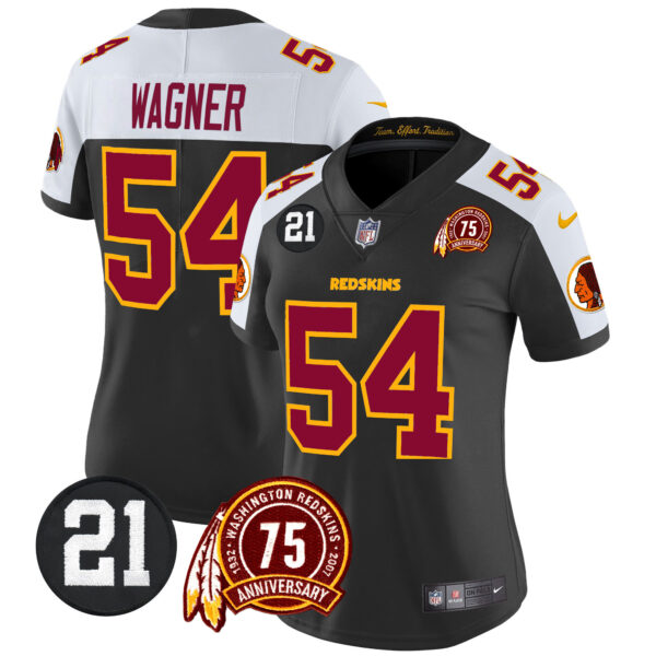 Women's Washington Redskins 75th & Sean Taylor Patch Vapor Limited Jersey V2 - All Stitched - Image 36