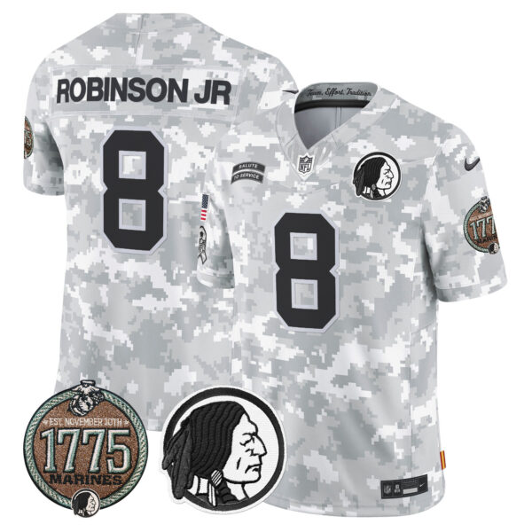 Men's Washington Redskins 2024 Salute to Service Establishment Year Patch Vapor Limited Jersey - All Stitched - Image 2