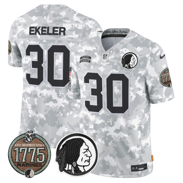 Men's Washington Redskins 2024 Salute to Service Establishment Year Patch Vapor Limited Jersey - All Stitched - Image 3