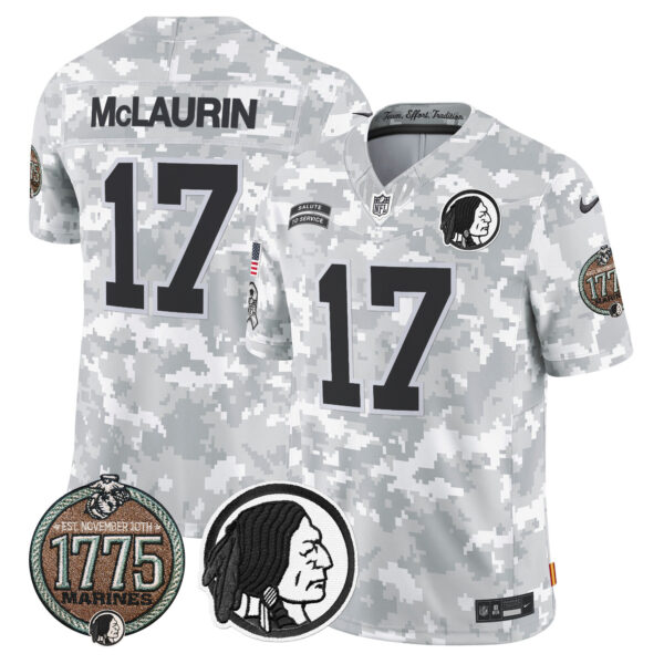 Men's Washington Redskins 2024 Salute to Service Establishment Year Patch Vapor Limited Jersey - All Stitched - Image 5