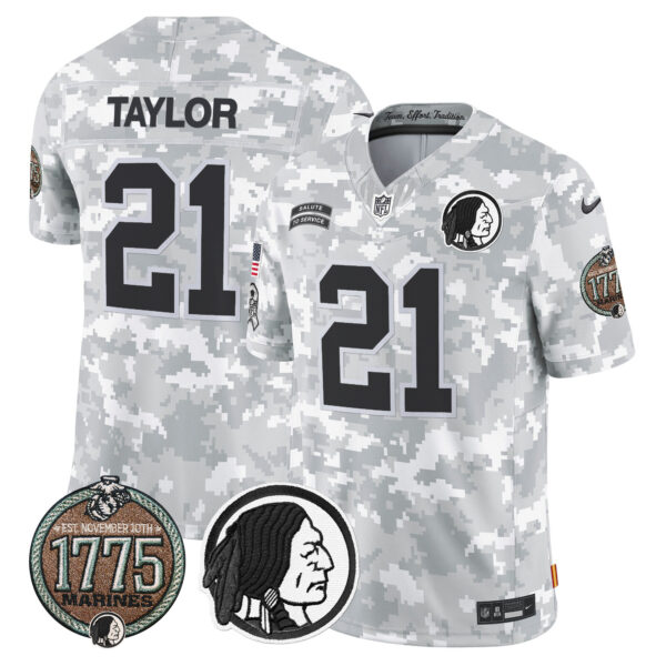 Men's Washington Redskins 2024 Salute to Service Establishment Year Patch Vapor Limited Jersey - All Stitched - Image 6
