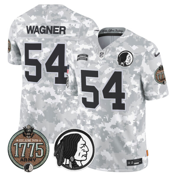 Men's Washington Redskins 2024 Salute to Service Establishment Year Patch Vapor Limited Jersey - All Stitched - Image 13