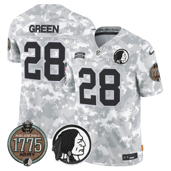 Men's Washington Redskins 2024 Salute to Service Establishment Year Patch Vapor Limited Jersey - All Stitched - Image 16