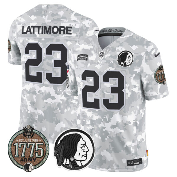 Men's Washington Redskins 2024 Salute to Service Establishment Year Patch Vapor Limited Jersey - All Stitched - Image 17