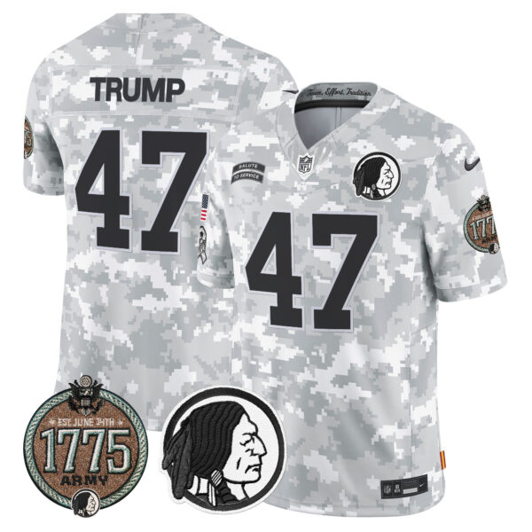 Men's Washington Redskins 2024 Salute to Service Establishment Year Patch Vapor Limited Jersey - All Stitched - Image 18