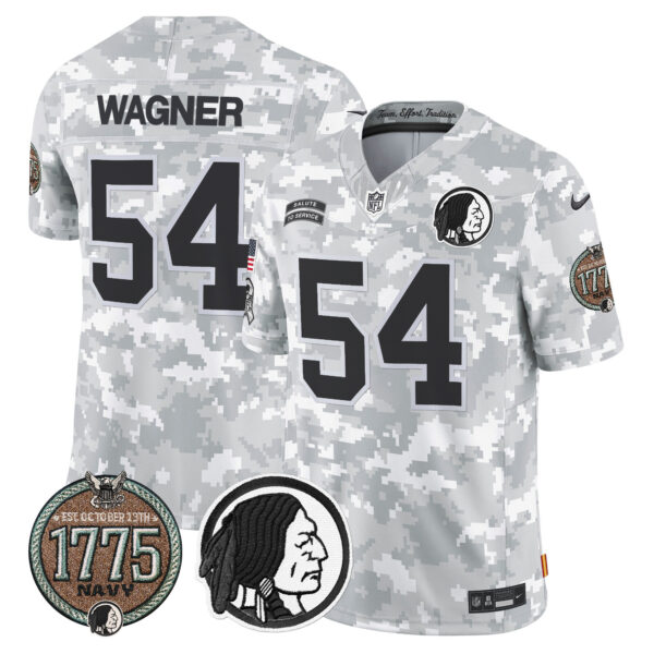 Men's Washington Redskins 2024 Salute to Service Establishment Year Patch Vapor Limited Jersey - All Stitched - Image 22