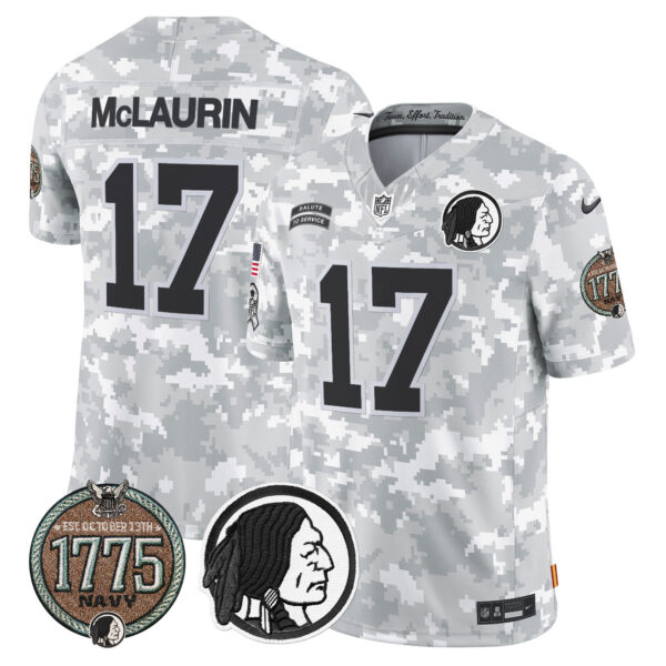 Men's Washington Redskins 2024 Salute to Service Establishment Year Patch Vapor Limited Jersey - All Stitched - Image 23