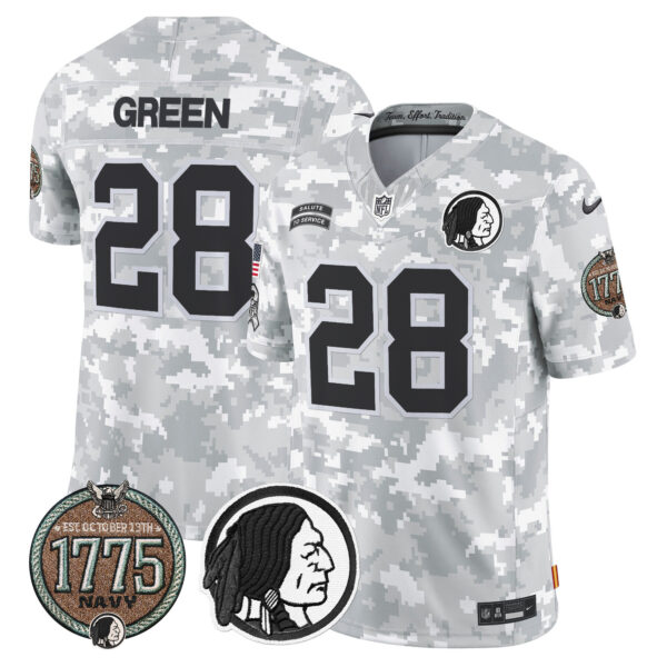 Men's Washington Redskins 2024 Salute to Service Establishment Year Patch Vapor Limited Jersey - All Stitched - Image 25