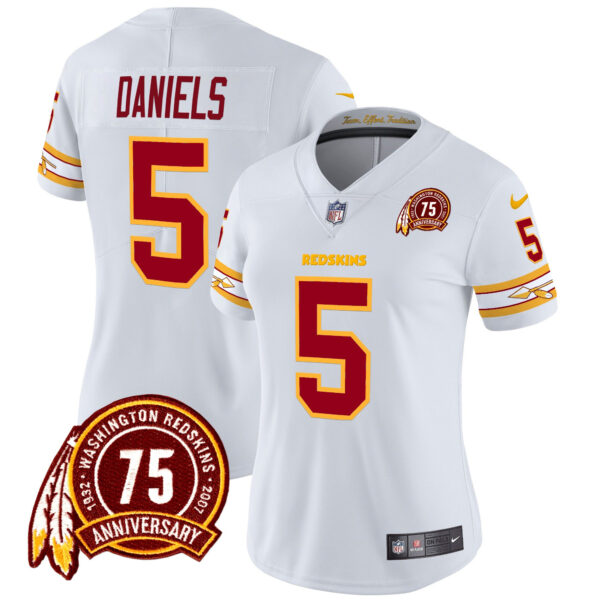 Women's Washington Redskins 75th Patch Vapor Limited Jersey - All Stitched - Image 17
