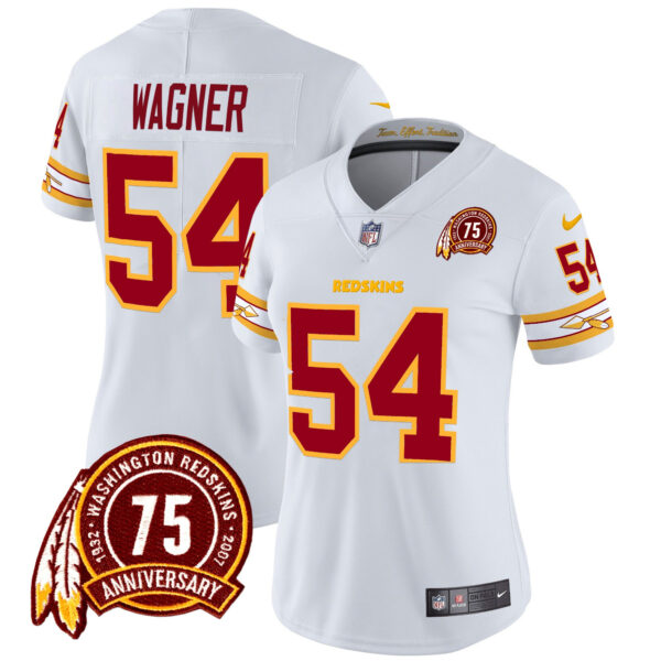 Women's Washington Redskins 75th Patch Vapor Limited Jersey - All Stitched - Image 20