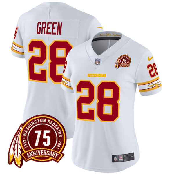 Women's Washington Redskins 75th Patch Vapor Limited Jersey - All Stitched - Image 23