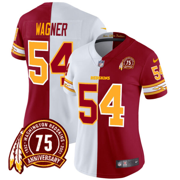 Women's Washington Redskins 75th Patch Vapor Limited Jersey - All Stitched - Image 28