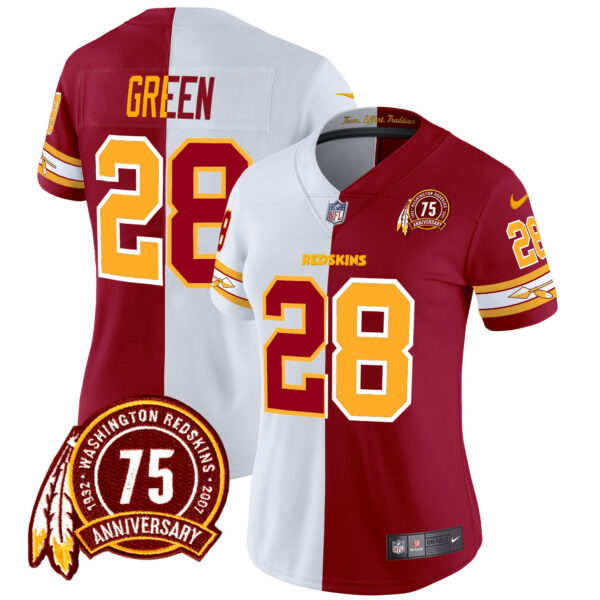 Women's Washington Redskins 75th Patch Vapor Limited Jersey - All Stitched - Image 31