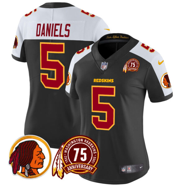Women's Washington Redskins 75th Patch Vapor Limited Jersey - All Stitched - Image 41