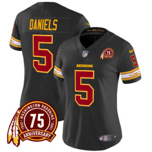 Women's Washington Redskins 75th Patch Vapor Limited Jersey - All Stitched