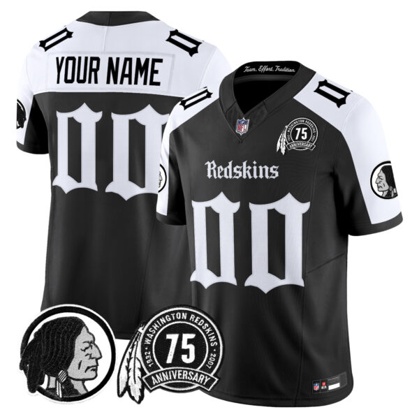 Washington Redskins 'Gothic Capital Edition' Vapor Limited Custom Jersey - All Stitched - Image 3