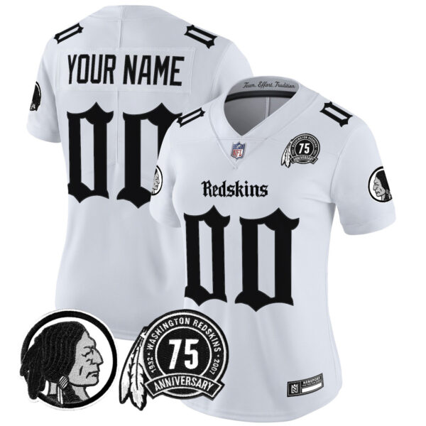 Washington Redskins 'Gothic Capital Edition' Vapor Limited Custom Jersey - All Stitched - Image 5