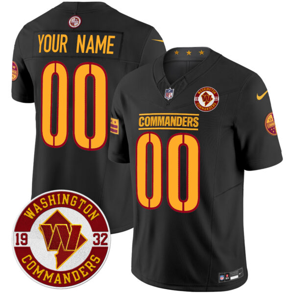 Washington Commanders 2024 Vapor Limited Custom Jersey - Est. 1932 Patch - All Stitched - Image 3
