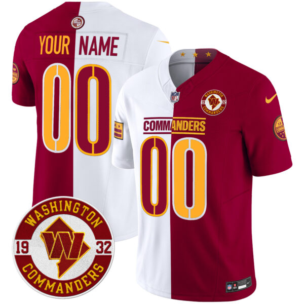Washington Commanders 2024 Vapor Limited Custom Jersey - Est. 1932 Patch - All Stitched - Image 6
