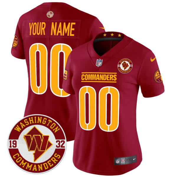 Washington Commanders 2024 Vapor Limited Custom Jersey - Est. 1932 Patch - All Stitched - Image 10