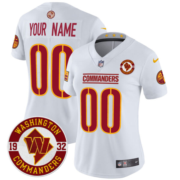 Washington Commanders 2024 Vapor Limited Custom Jersey - Est. 1932 Patch - All Stitched - Image 11