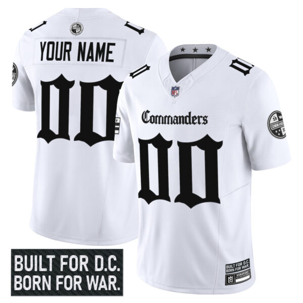 Washington Commanders 'Gothic Capitol Shadows Edition' Vapor Limited Custom Jersey - All Stitched - Image 2
