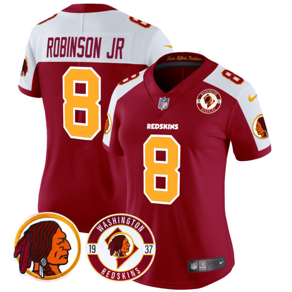 Women's Washington Redskins 2024 Vapor Limited Jersey - Est. 1937 Patch - All Stitched - Image 2