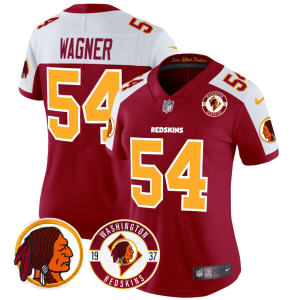 Women's Washington Redskins 2024 Vapor Limited Jersey - Est. 1937 Patch - All Stitched - Image 4