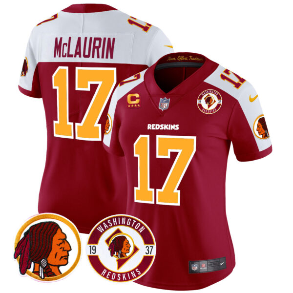 Women's Washington Redskins 2024 Vapor Limited Jersey - Est. 1937 Patch - All Stitched - Image 5