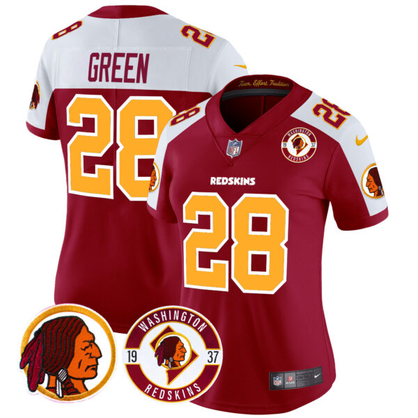 Women's Washington Redskins 2024 Vapor Limited Jersey - Est. 1937 Patch - All Stitched - Image 7