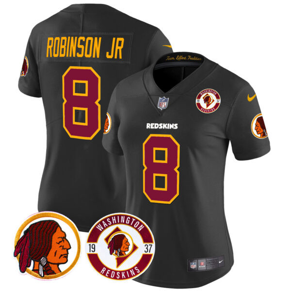 Women's Washington Redskins 2024 Vapor Limited Jersey - Est. 1937 Patch - All Stitched - Image 20