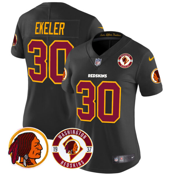 Women's Washington Redskins 2024 Vapor Limited Jersey - Est. 1937 Patch - All Stitched - Image 21