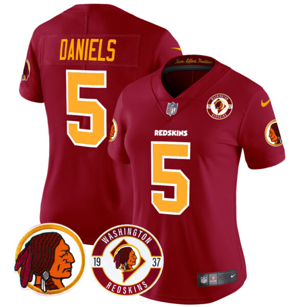Women's Washington Redskins 2024 Vapor Limited Jersey - Est. 1937 Patch - All Stitched - Image 28