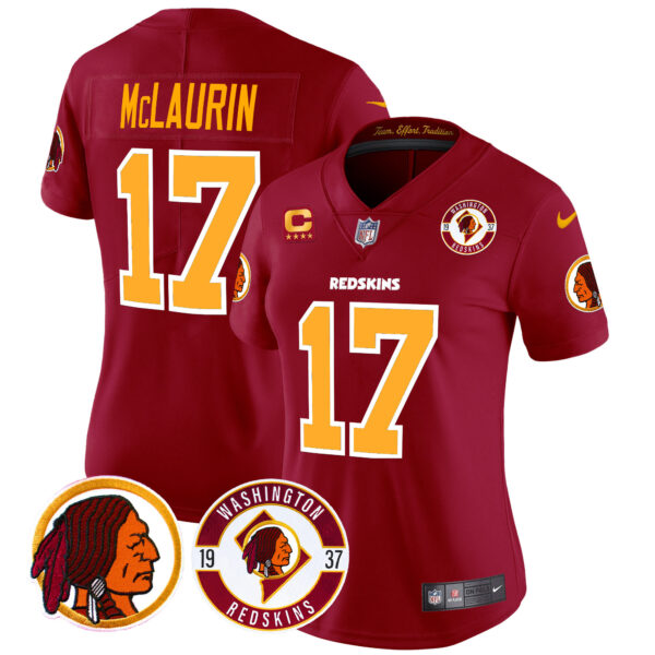 Women's Washington Redskins 2024 Vapor Limited Jersey - Est. 1937 Patch - All Stitched - Image 32