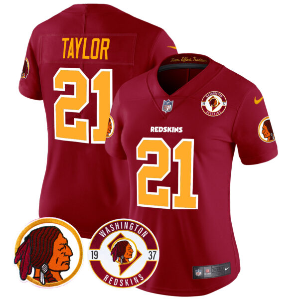 Women's Washington Redskins 2024 Vapor Limited Jersey - Est. 1937 Patch - All Stitched - Image 33