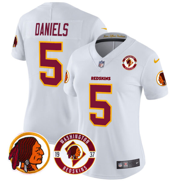 Women's Washington Redskins 2024 Vapor Limited Jersey - Est. 1937 Patch - All Stitched - Image 37