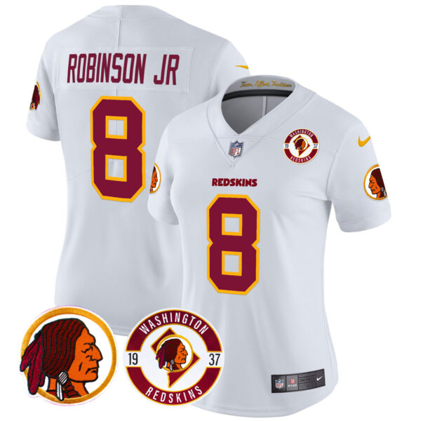 Women's Washington Redskins 2024 Vapor Limited Jersey - Est. 1937 Patch - All Stitched - Image 38
