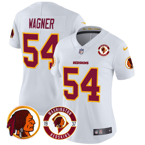 Women's Washington Redskins 2024 Vapor Limited Jersey - Est. 1937 Patch - All Stitched - Image 40