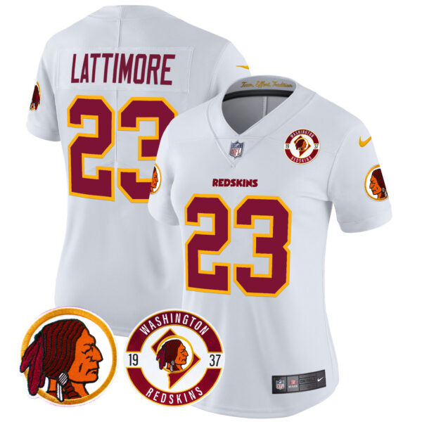 Women's Washington Redskins 2024 Vapor Limited Jersey - Est. 1937 Patch - All Stitched - Image 44