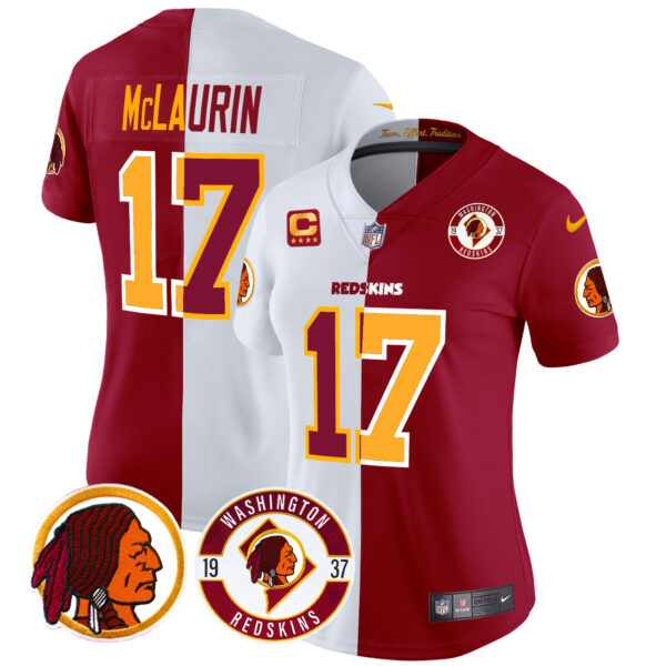 Women's Washington Redskins 2024 Vapor Limited Jersey - Est. 1937 Patch - All Stitched - Image 50