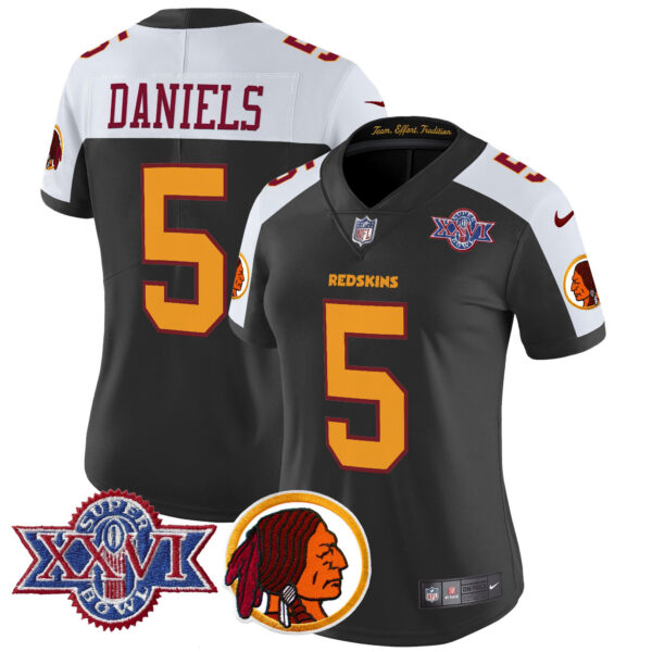 Women's Washington Redskins Throwback 1992 Super Bowl XXVI Patch Vapor Limited Jersey V2 - All Stitched - Image 21