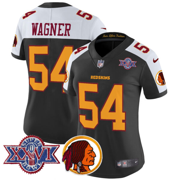 Women's Washington Redskins Throwback 1992 Super Bowl XXVI Patch Vapor Limited Jersey V2 - All Stitched - Image 25