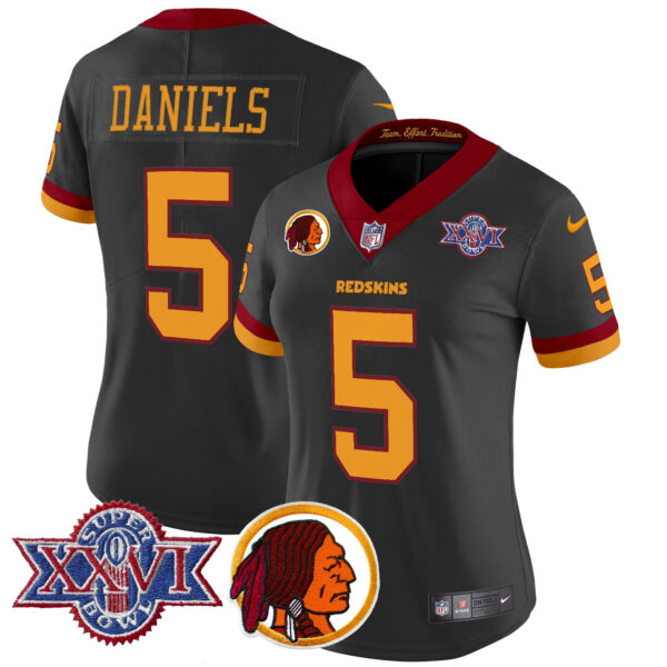 Women's Washington Redskins Throwback 1992 Super Bowl XXVI Patch Vapor Limited Jersey V2 - All Stitched - Image 41