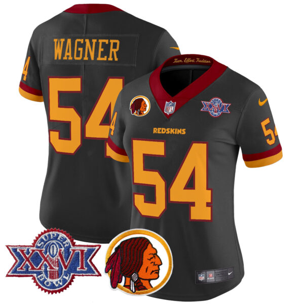 Women's Washington Redskins Throwback 1992 Super Bowl XXVI Patch Vapor Limited Jersey V2 - All Stitched - Image 45