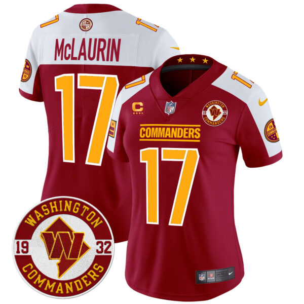 Women's Washington Commanders 2024 Vapor Limited Jersey - Est. 1932 Patch - All Stitched - Image 5