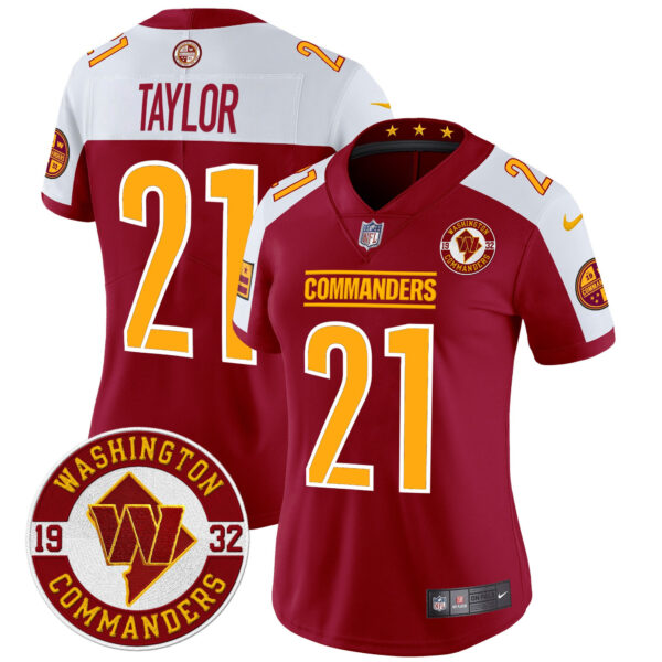 Women's Washington Commanders 2024 Vapor Limited Jersey - Est. 1932 Patch - All Stitched - Image 6