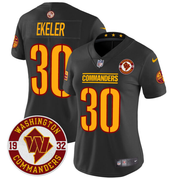 Women's Washington Commanders 2024 Vapor Limited Jersey - Est. 1932 Patch - All Stitched - Image 21