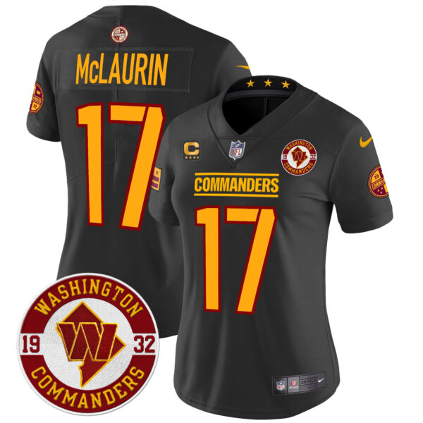 Women's Washington Commanders 2024 Vapor Limited Jersey - Est. 1932 Patch - All Stitched - Image 23
